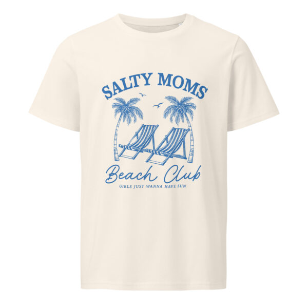 Salty moms beach club, summer, Unisex organic mid-light t-shirt - Image 2
