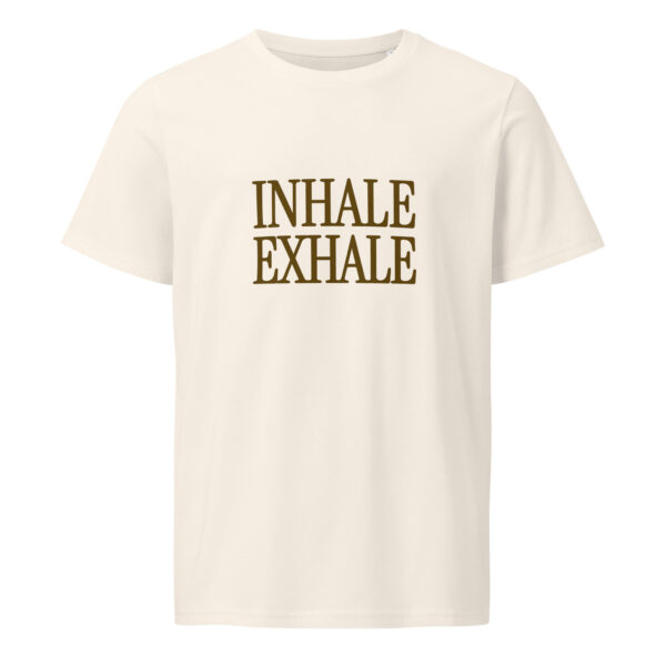 Inhale exale, yoga, woman, Unisex organic mid-light t-shirt - Image 5