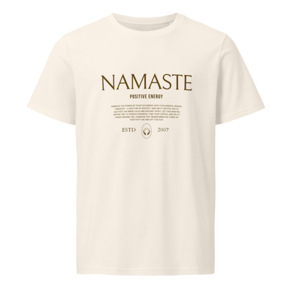 Namaste Positive energy, yoga, zen, woman, Unisex organic mid-light t-shirt - Image 5