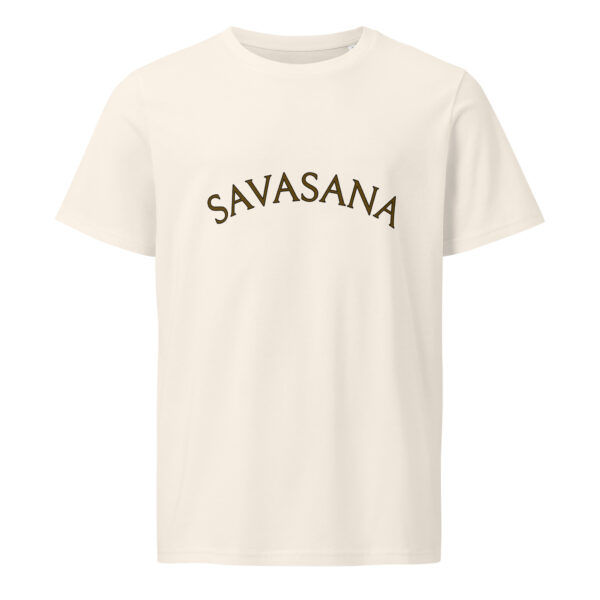 Savasana, yoga, woman, Unisex organic mid-light t-shirt - Image 5