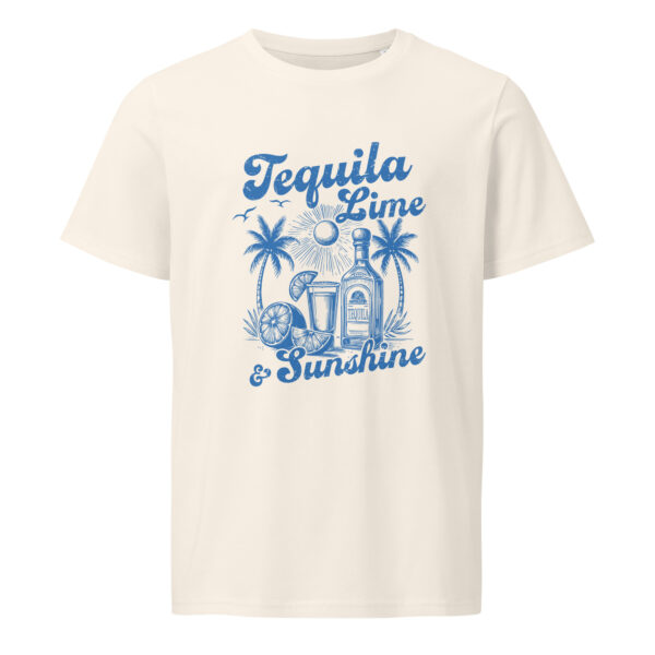 Tequila lime Sunshine, summer, beach, Unisex organic mid-light t-shirt - Image 2
