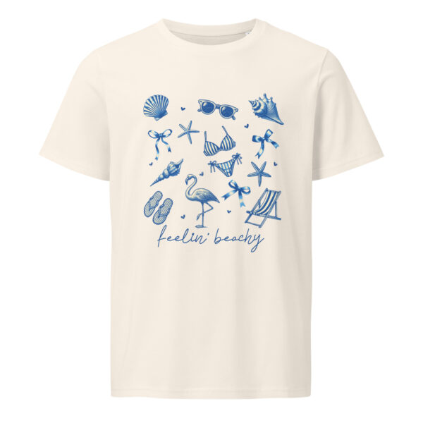 Feeling beachy, summer, beach, Unisex organic mid-light t-shirt - Image 2