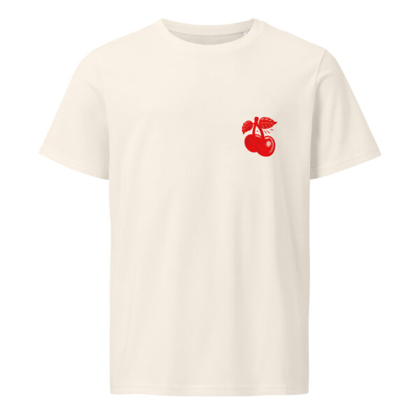 Cherry vibes only, woman, cherries, Unisex organic mid-light t-shirt