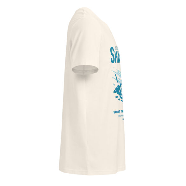 Shawinigan paradise club, boats, beach, summer, Unisex organic mid-light t-shirt - Image 5