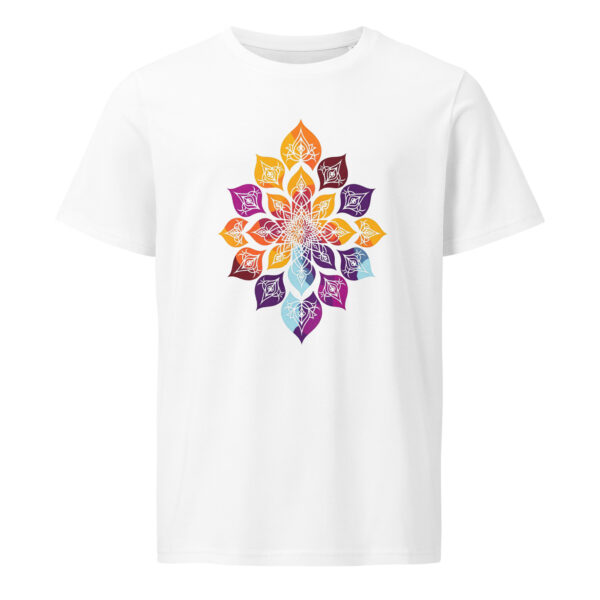Yoga flower , zen, yoga, Unisex organic mid-light t-shirt - Image 5