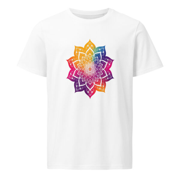 Yoga flower 02, zen, yoga, Unisex organic mid-light t-shirt - Image 5