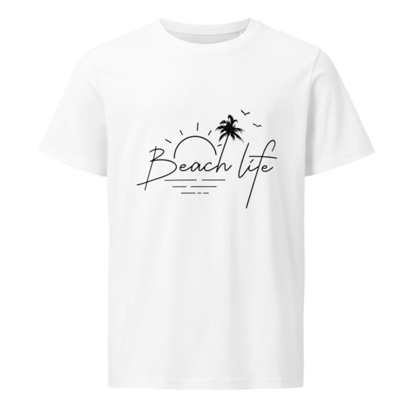 Beach Life, summer, boat, Unisex organic mid-light t-shirt - Image 5