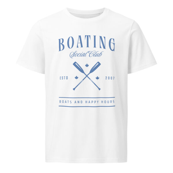 Boating Social Club, summer, beach, boat, Unisex organic mid-light t-shirt