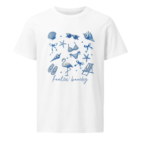 Feeling beachy, summer, beach, Unisex organic mid-light t-shirt