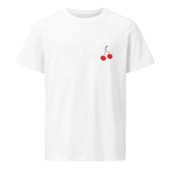 Poppin cherries, woman, cherries, Unisex organic mid-light t-shirt - Image 5