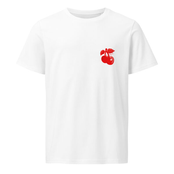 Cherry vibes only, woman, cherries, Unisex organic mid-light t-shirt - Image 5
