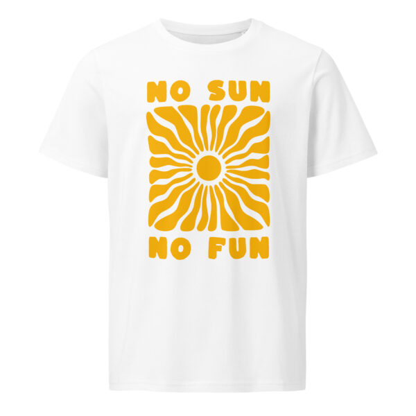 No sun noFun, summer, beach, Unisex organic mid-light t-shirt