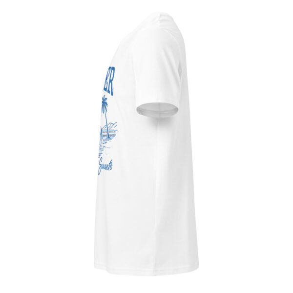 Forever Chassing Sunsets, beach, summer, Unisex organic mid-light t-shirt - Image 7