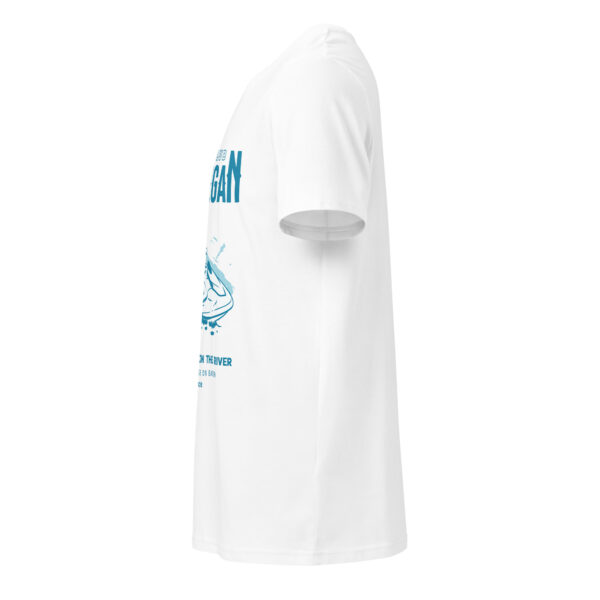 Shawinigan paradise club, boats, beach, summer, Unisex organic mid-light t-shirt - Image 7