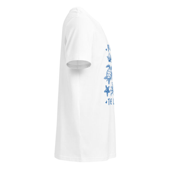 Respect the locals, summer, beach, boat, Unisex organic mid-light t-shirt - Image 8