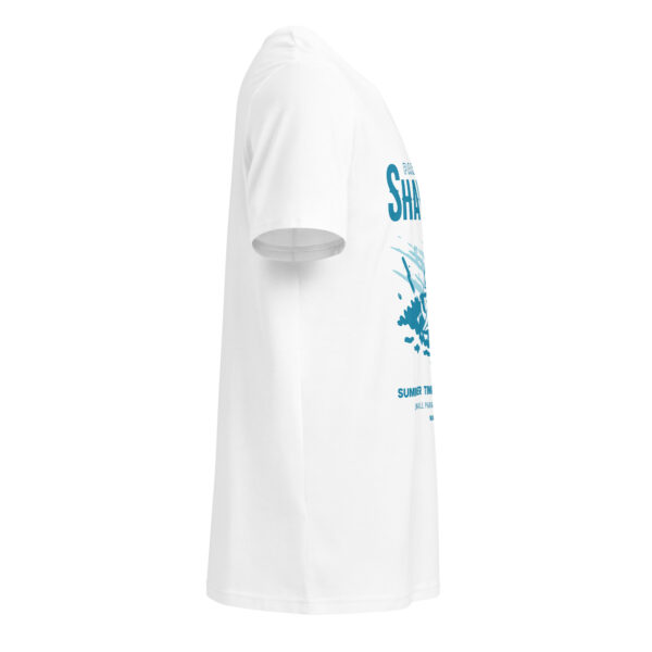 Shawinigan paradise club, boats, beach, summer, Unisex organic mid-light t-shirt - Image 8