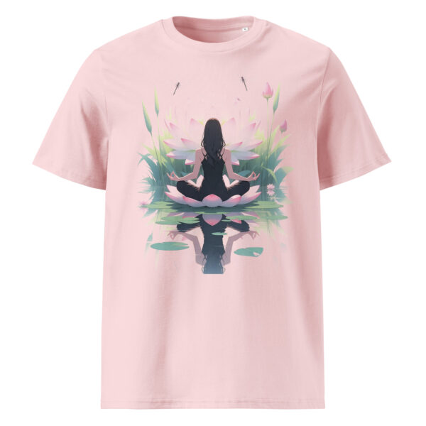Yoga in nature, zen, Unisex organic ribbed neck t-shirt