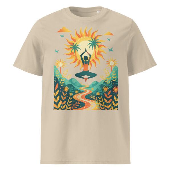 Yoga nature, zen, Unisex organic ribbed neck t-shirt