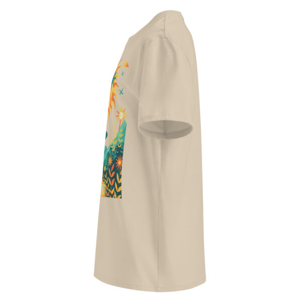 Yoga nature, zen, Unisex organic ribbed neck t-shirt - Image 3