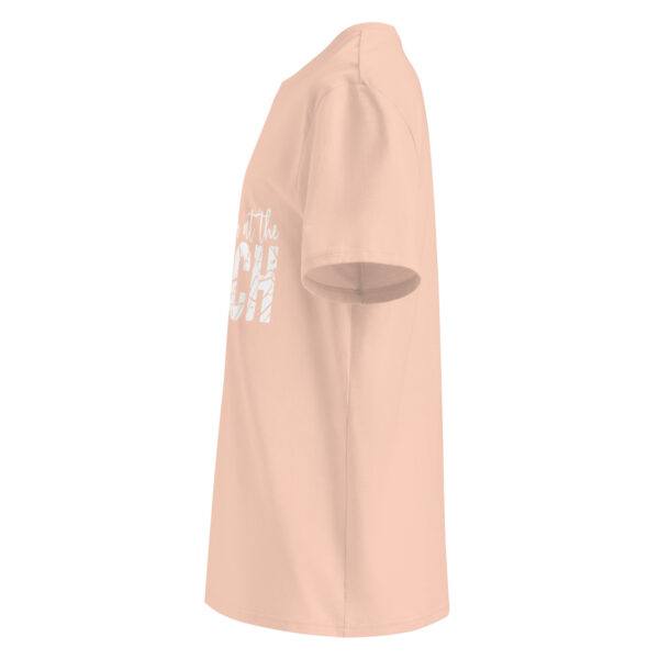 Life is better at the beach, Unisex organic ribbed neck t-shirt - Image 3