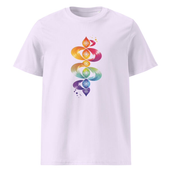 Yoga forms, design, zen, Unisex organic ribbed neck t-shirt