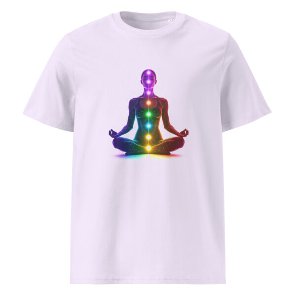 Yoga pose, woman, zen, Unisex organic ribbed neck t-shirt