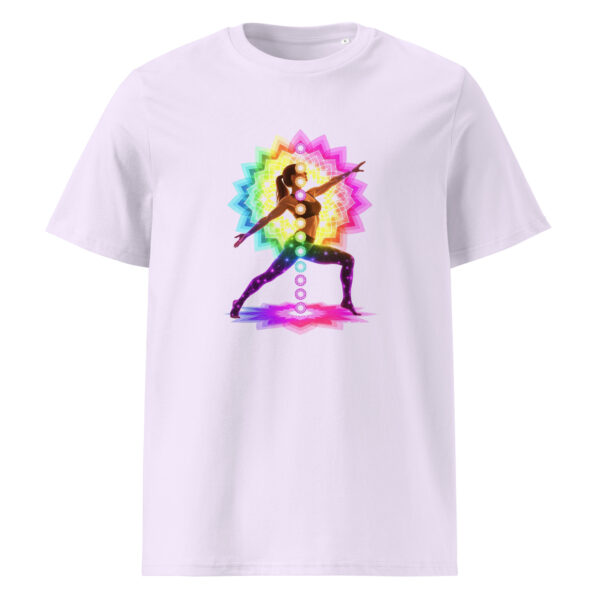 Yoga pose, woman, zen, Unisex organic ribbed neck t-shirt