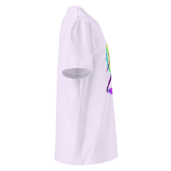 Yoga pose, woman, zen, Unisex organic ribbed neck t-shirt - Image 4