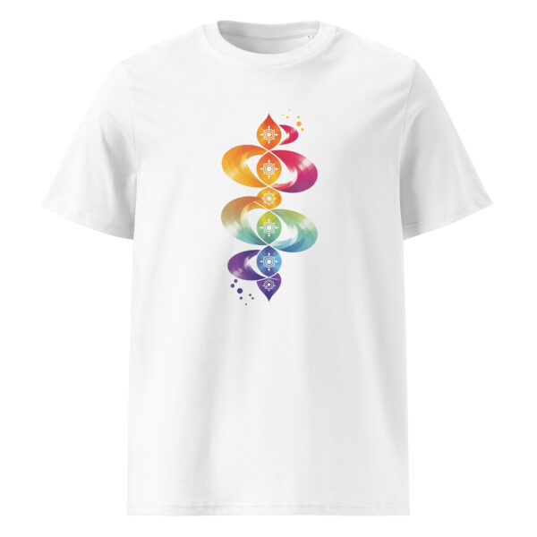 Yoga forms, design, zen, Unisex organic ribbed neck t-shirt - Image 5