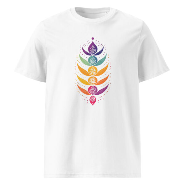 Yoga abstract form, zen, yoga, Unisex organic ribbed neck t-shirt - Image 5