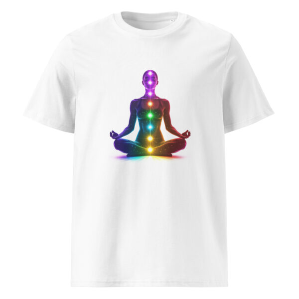 Yoga pose, woman, zen, Unisex organic ribbed neck t-shirt - Image 5