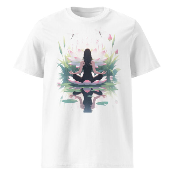 Yoga in nature, zen, Unisex organic ribbed neck t-shirt - Image 5