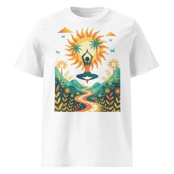 Yoga nature, zen, Unisex organic ribbed neck t-shirt - Image 5