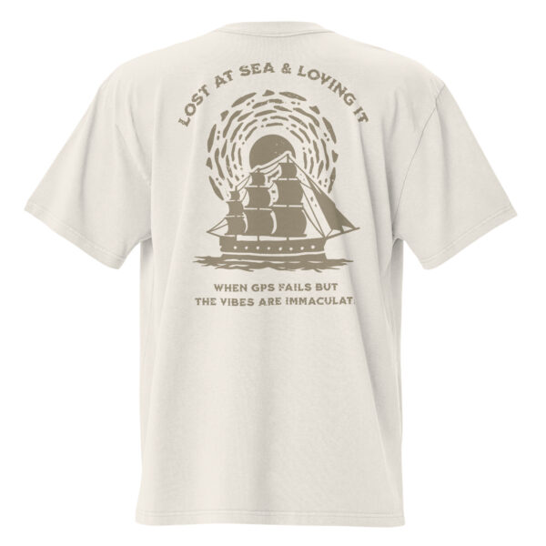 Lost at Sea & loving it, Oversized faded t-shirt - Image 2