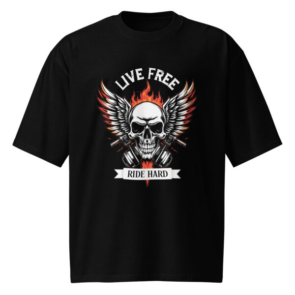 Live Free - Ride Hard, Oversized heavyweight t-shirt