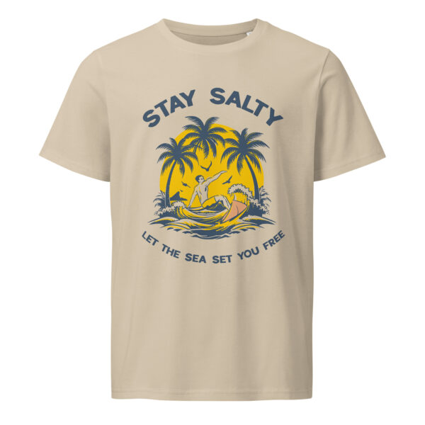 Stay Salty, beach, summer, Unisex organic mid-light t-shirt - Image 2