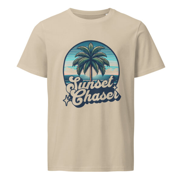 Sunset Chaser, beach, summer, Unisex organic mid-light t-shirt - Image 2