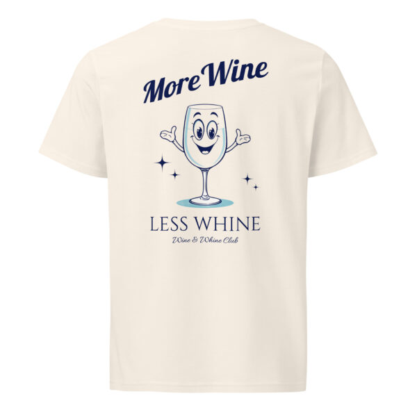 More Wine Less Whine, cocktail, summer, Unisex organic mid-light t-shirt - Image 3