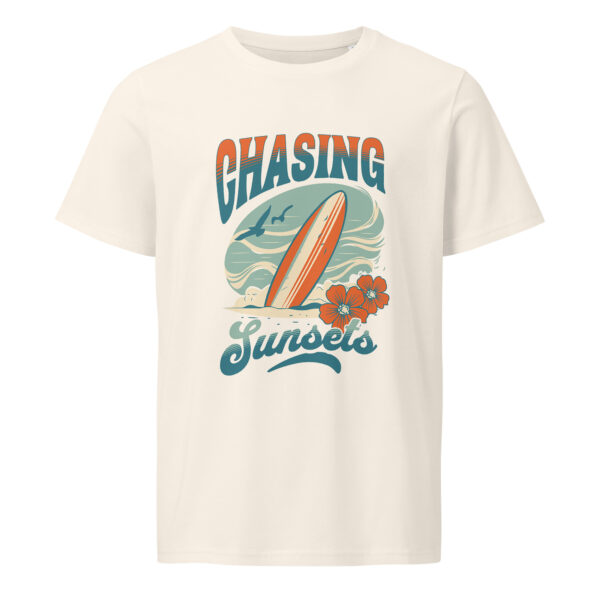 Chasing sunsets, summer, beach, Unisex organic mid-light t-shirt
