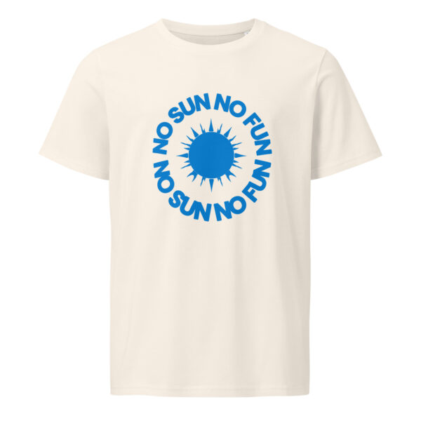 No sun no fun, summer, beach, Unisex organic mid-light t-shirt - Image 2