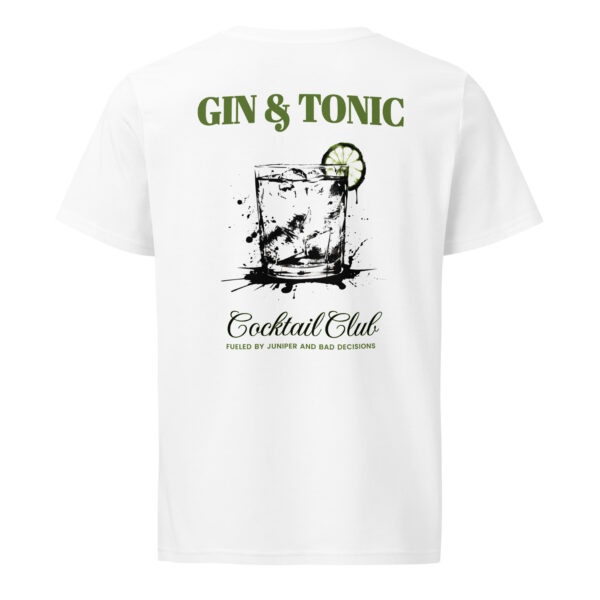 Gin and Tonic, cocktail, summer, Unisex organic mid-light t-shirt - Image 6