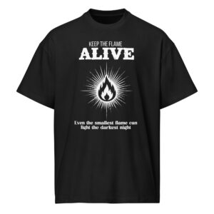Keep the flame Alive, Men’s box tee