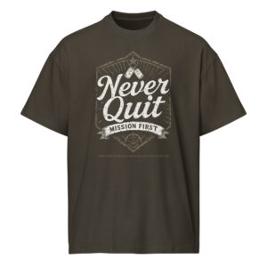 Never Quit, Men’s box tee