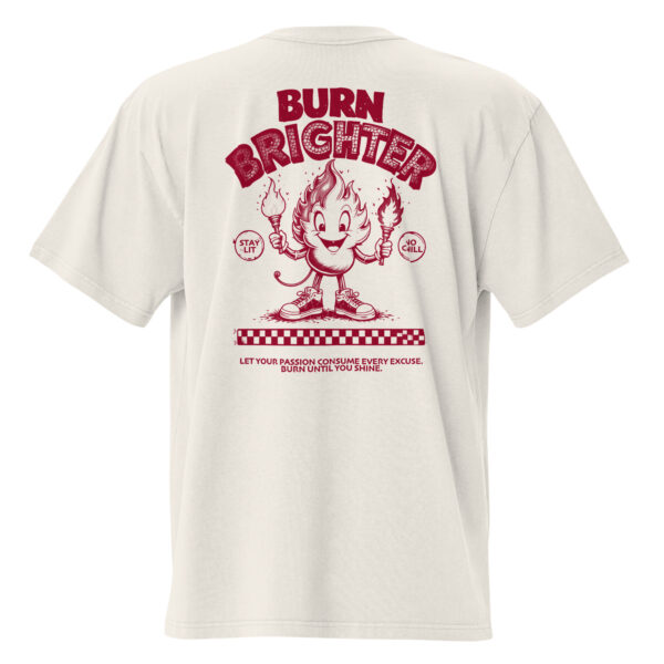 Burn Brighter, Oversized faded t-shirt - Image 2