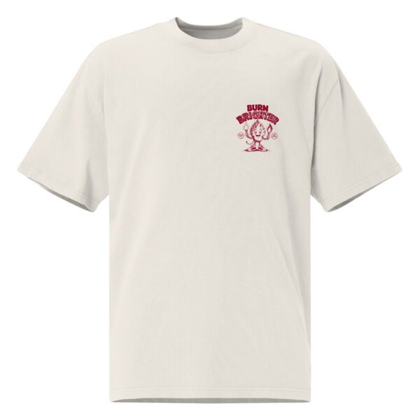 Burn Brighter, Oversized faded t-shirt