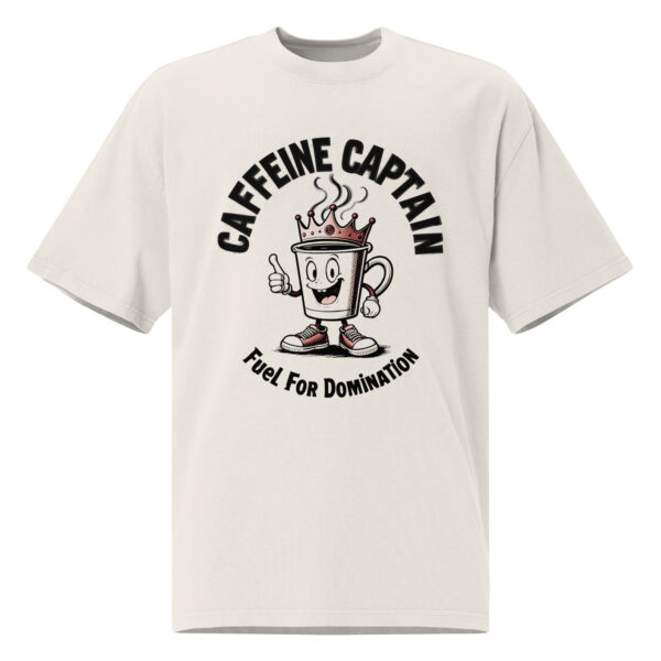 Caffeine Captain, Oversized faded t-shirt