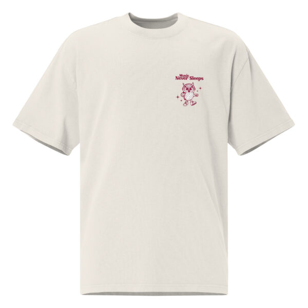 Music never sleeps, Oversized faded t-shirt