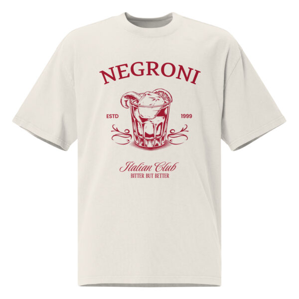 Negrony, cocktail, Oversized faded t-shirt