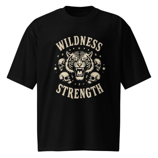 Wildness Strength, Wild Emblem, tatoo style, Oversized heavyweight t-shirt