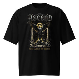 Ascend, gothic, Oversized heavyweight t-shirt